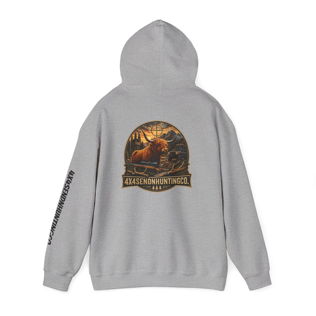 4x4SendnHuntingCo | Highland Cow Hoodie