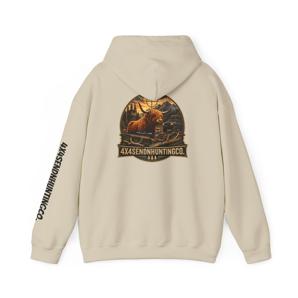 4x4SendnHuntingCo | Highland Cow Hoodie