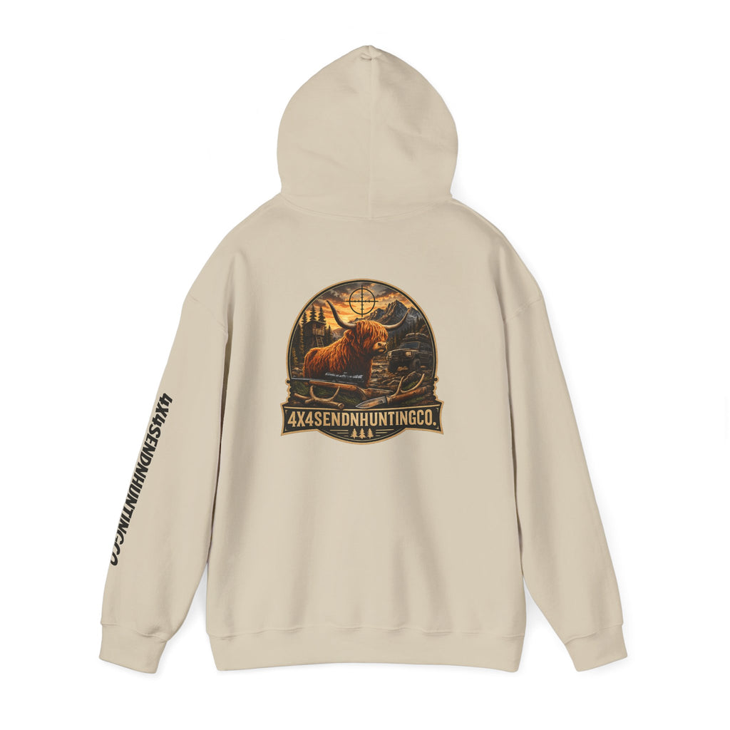 4x4SendnHuntingCo | Highland Cow Hoodie