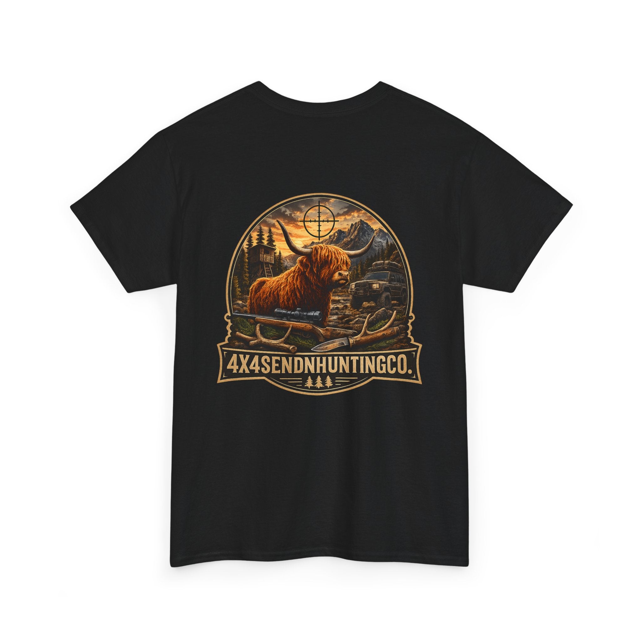 4x4SendnHuntingCo | Highland Cow T-shirt