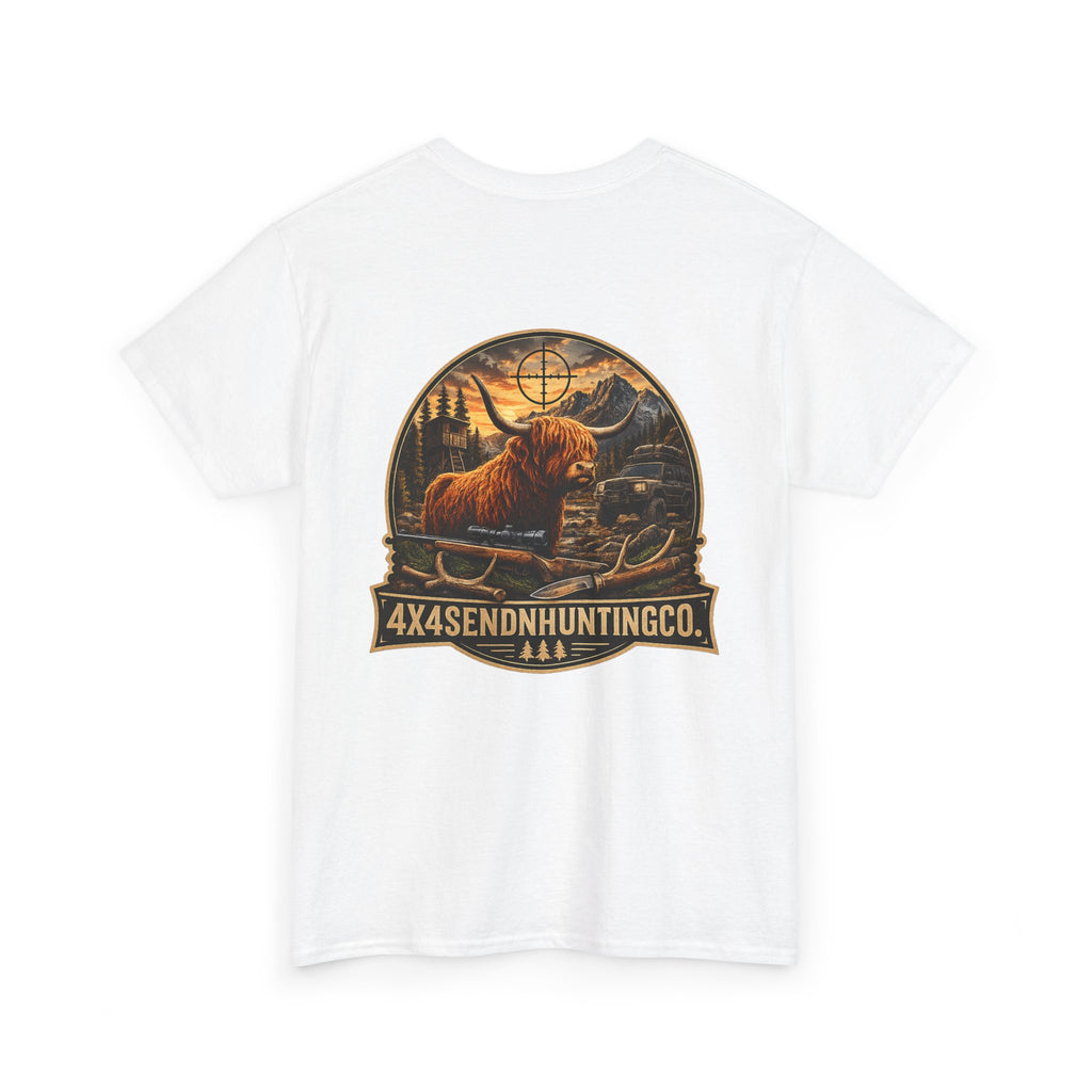 4x4SendnHuntingCo | Highland Cow T-shirt