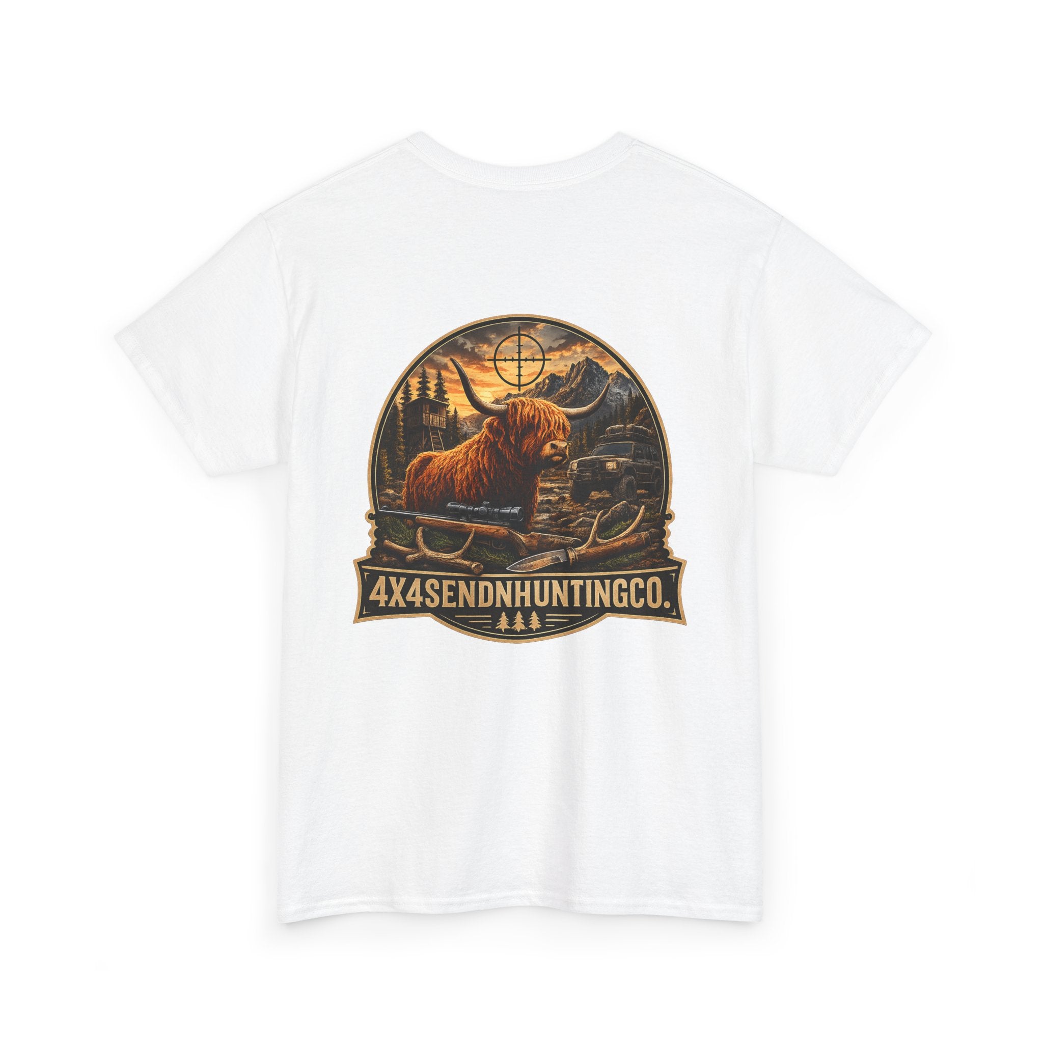 4x4SendnHuntingCo | Highland Cow T-shirt